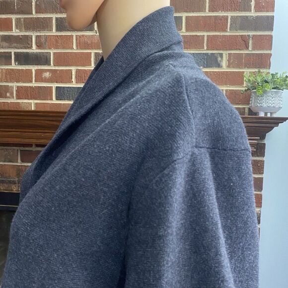 Alfani Womens Sweater Jacket Size 2X Gray Cotton Buttons Front Comfort Pre Owned - Picture 4 of 14